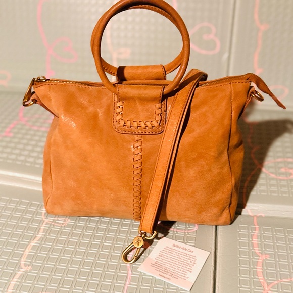 HOBO International Sheila Medium Leather 3-1 Satchel Crossbody Bag in Whiskey - Picture 1 of 11